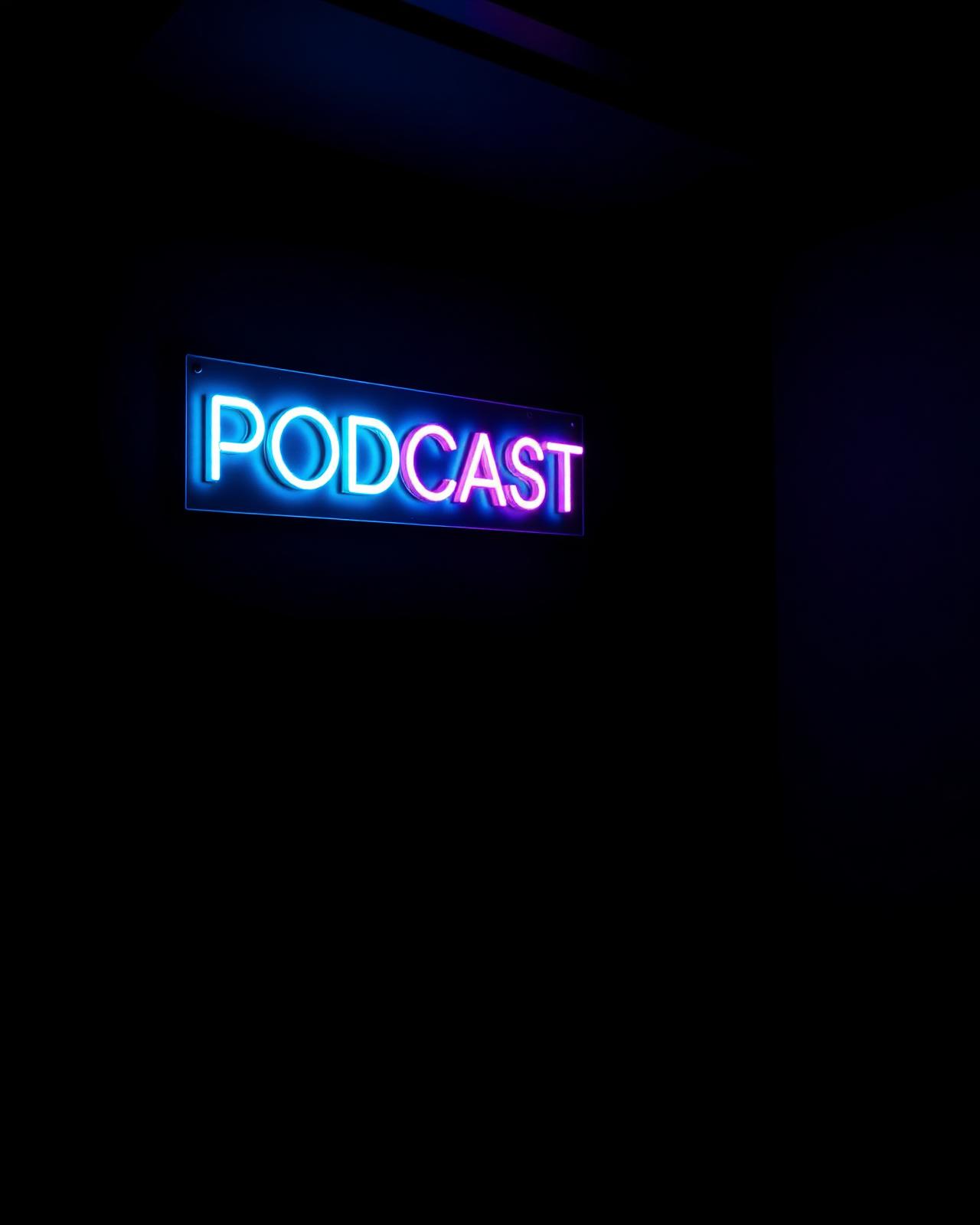 Custom neon sign glowing in a dark luxury interior